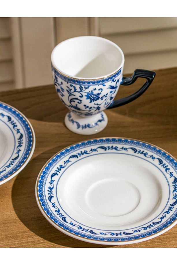 LCW HOME Baskılı 2 Kişilik Porselen Kahve Fincan Takımı 90 Ml - 2