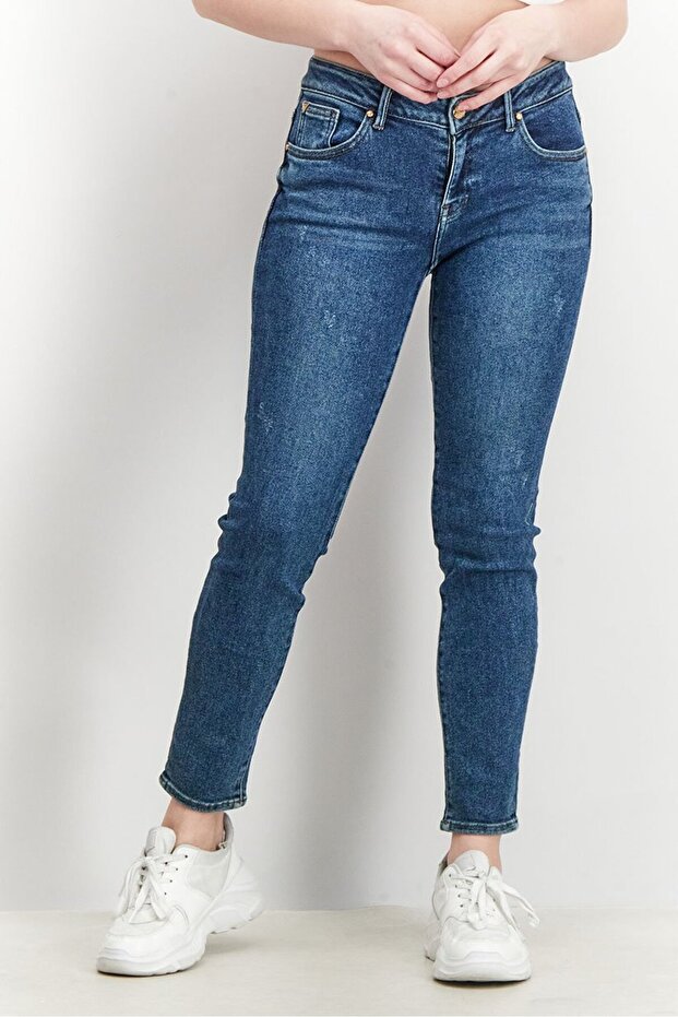 Women Skinny Fit Stretchable Solid Jeans, Blue