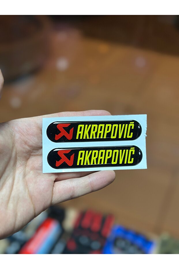 ملصق قطرة AKRAPOVICH للدراجات النارية/السيارة