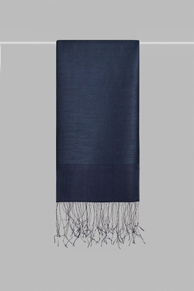 İpekli Çift Kat Tüllü Şal - 1