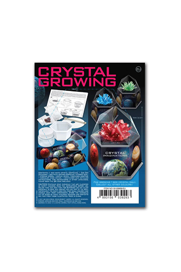 Crystal growing experiment set, red - 3