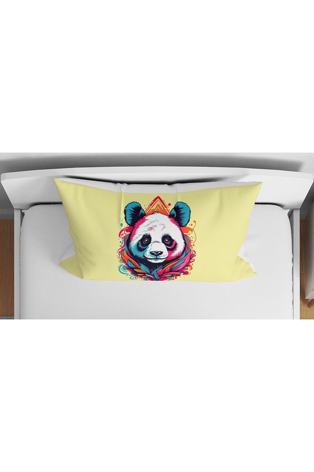 Panda 3D Dijital Baskılı Futbol Tek Kişilik Çarşafsız Genç Kız Çocuk Nevresim Takımı - 3