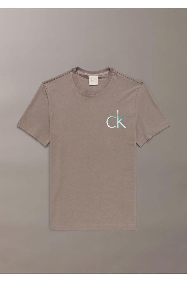 Erkek Bisiklet Yaka Kısa Kol Regular Fit Pamuıklu Bej T-Shirt K10K114146-PA0 - 5