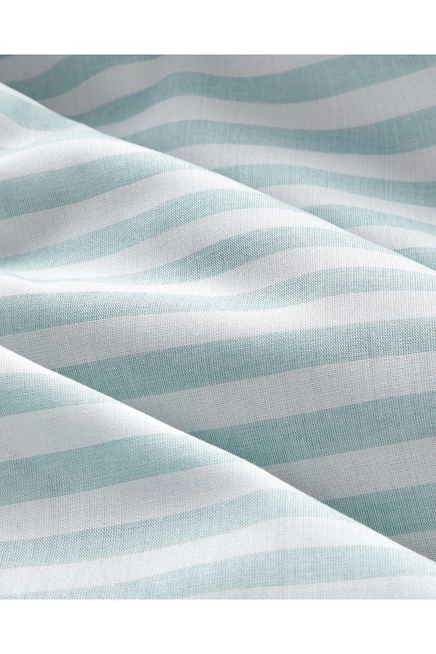 Soft Streaks İpliği Boyalı Çift Kişilik Nevresim Takımı 200x220 cm Yeşil - 5