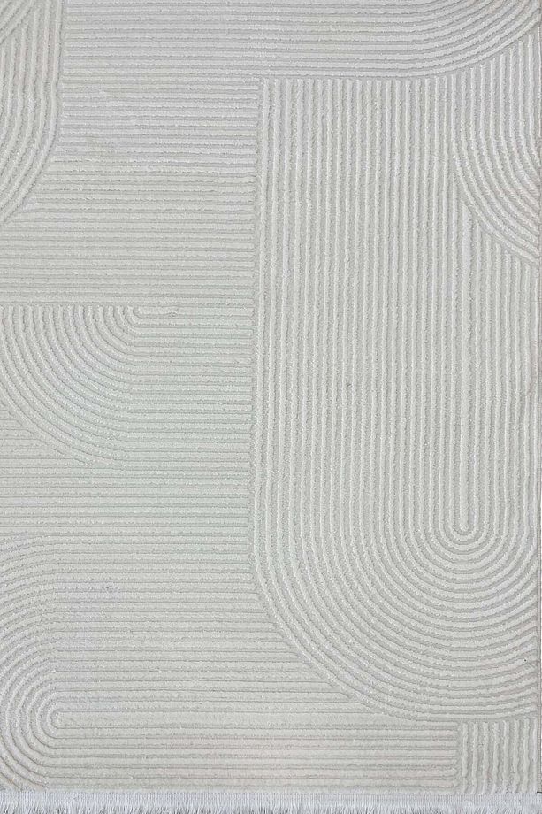 4m2 - 6m2 Modern Kalın Sık Dokuma Salon ve Oturma Odası Halısı AntiAlerjik Krem - 3
