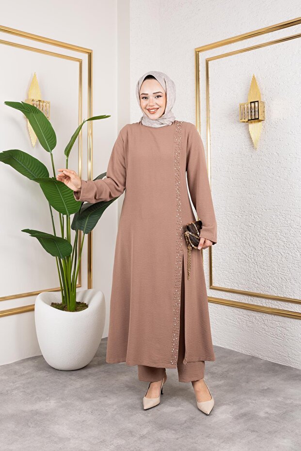 İnci Detailed Hijab Double Suit Vision