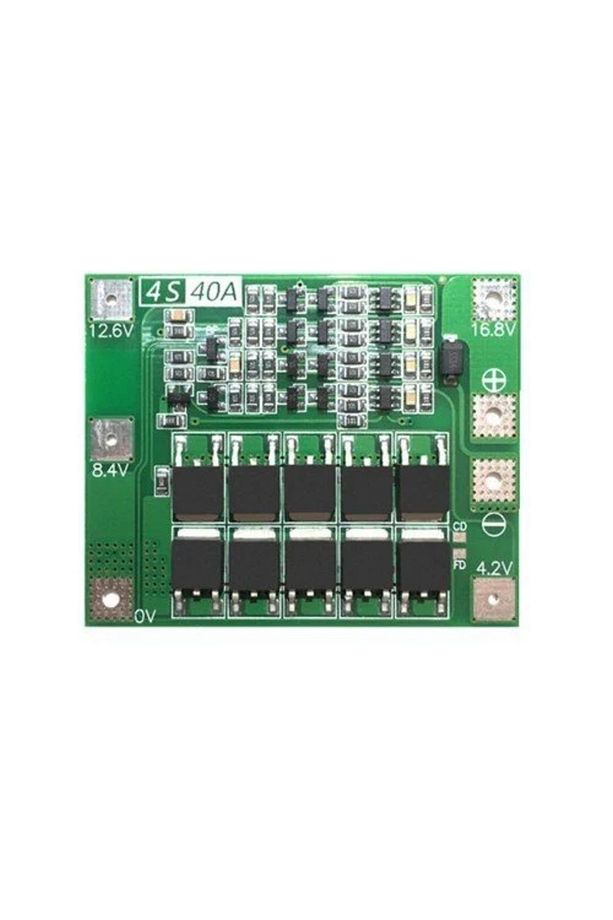 4 Adet Aspilsan Li-ion Pil, 4S 40A BMS, 18 Volt 1 Amper Adaptör ve 5,5x2,5 Dişi Soket - 3