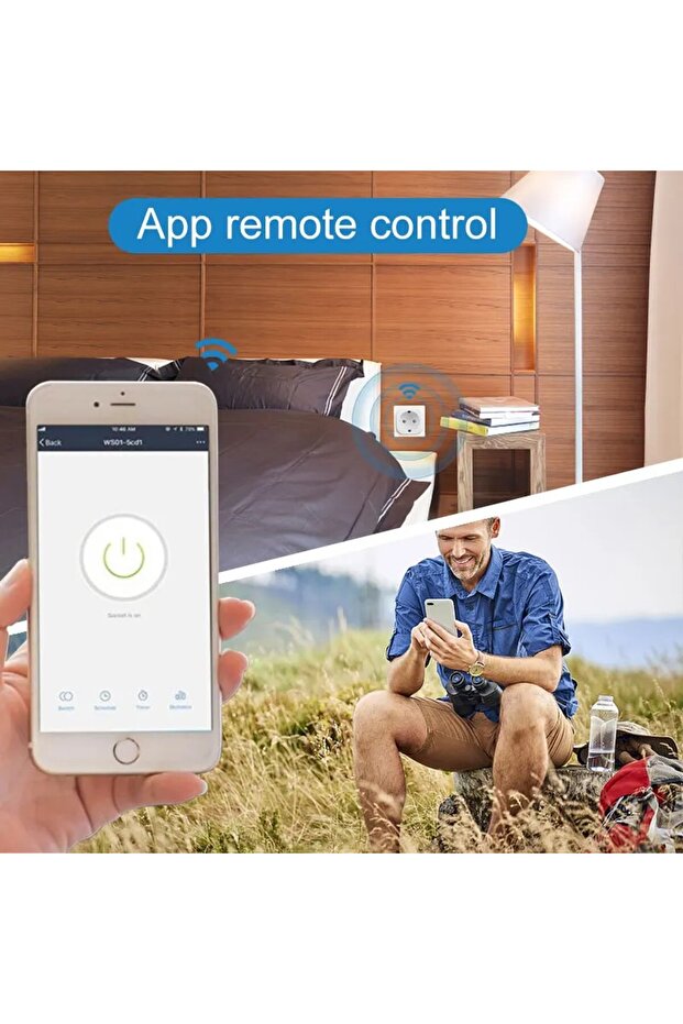 TUYA 20A Tuya Smart Socket EU16A/20A Wifi Smart Plug With Power Monitoring Smart Life APP Remote Con - 5