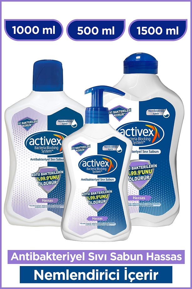 Sıvı Sabun Hassas 1,5 LT + 1 LT + 500 Ml - 1