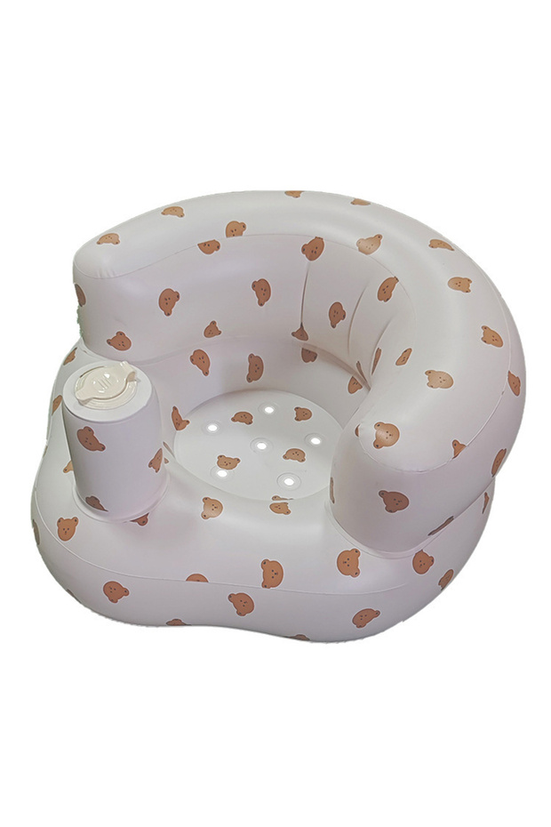 Bear Head Children Inflatable Sofa,Inflatable Baby Sofa for Babies 3 Months & Up,Baby Seats for Infa