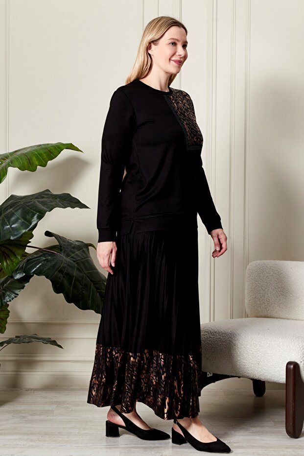 Γυναικείο Σετ Leopard Plus Size - 4