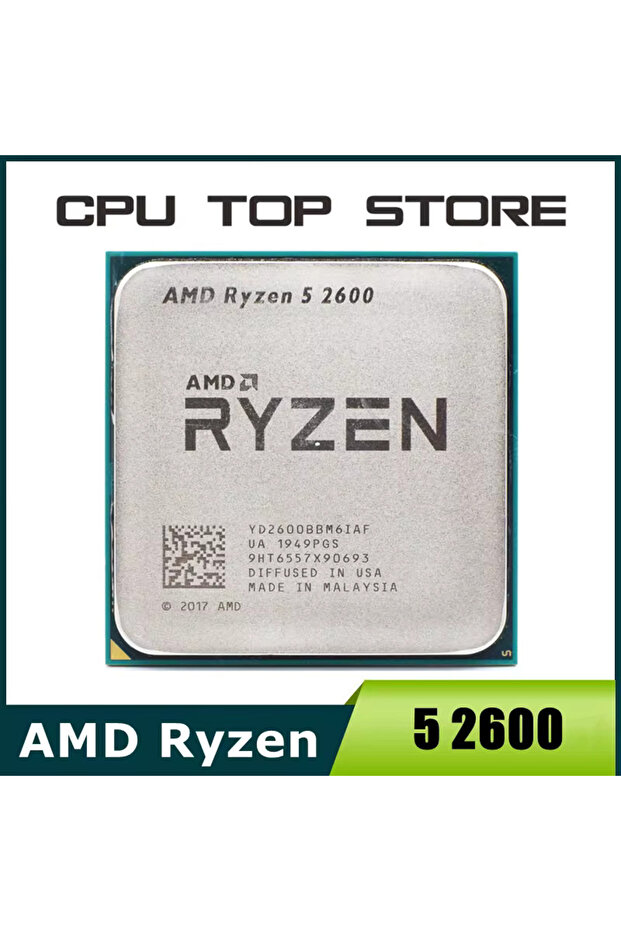 AMD Ryzen 5 R5 2600 3.4GHz 6-Core 12-Core CPU Processor Socket AM4 - 8