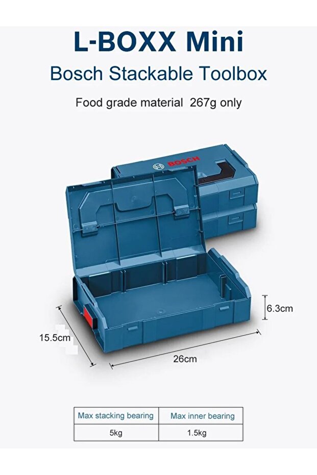 Bosch L-BOXX tool box multi-function storage box PP material suitable for DIY - 8