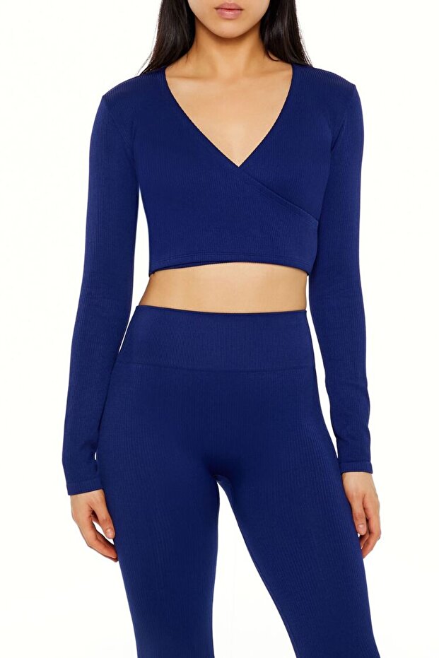 Active Dikişsiz Crop Bluz - 1