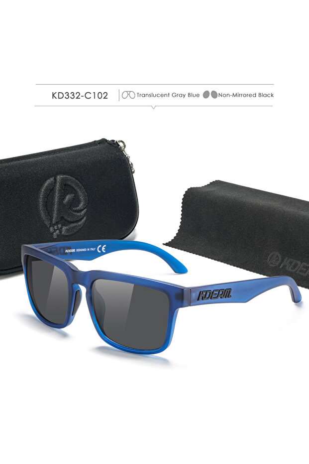 C102 أسود، استمتع برؤية واضحة مع نظارات KDEAM الشمسية المستقطبة التي تحجب الأشعة فوق البنفسجية، مثالية لمختلف المناسبات