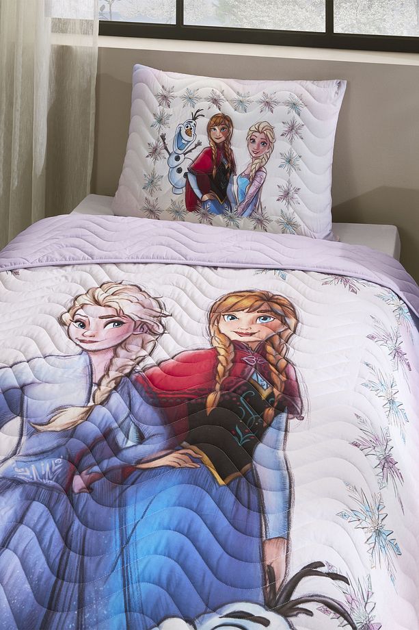 Frozen Frosted Tek Kişilik Disney Lisanslı Çocuk Yatak Örtüsü 160x230 Cm - 2
