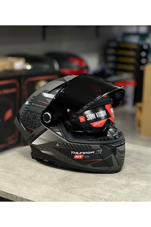Thunder 4 SV Luminence D1 kask(şeffaf vizörlü) - 3