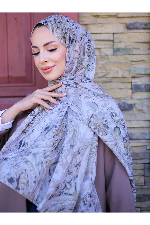 Flora Desen Hint Pamuk Şal - 3