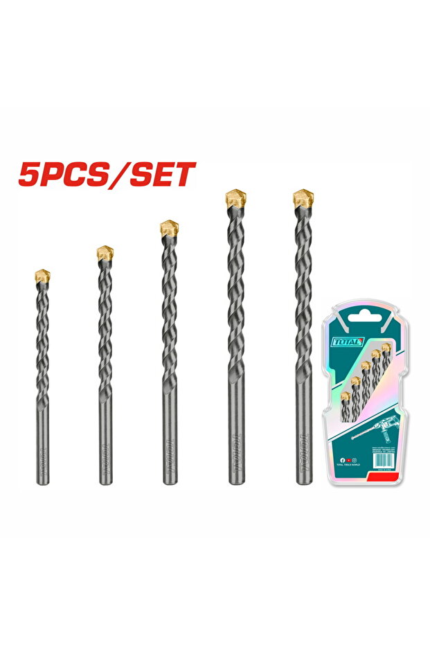 طقم ريشة دريل 5pcs/set جدار توتال Tacsd5055