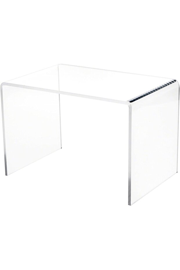 Clear Acrylic Rectangular Display Riser, 7 inch Height x 10.5 inch Width x 7 inch Depth (3 Pack) - 1
