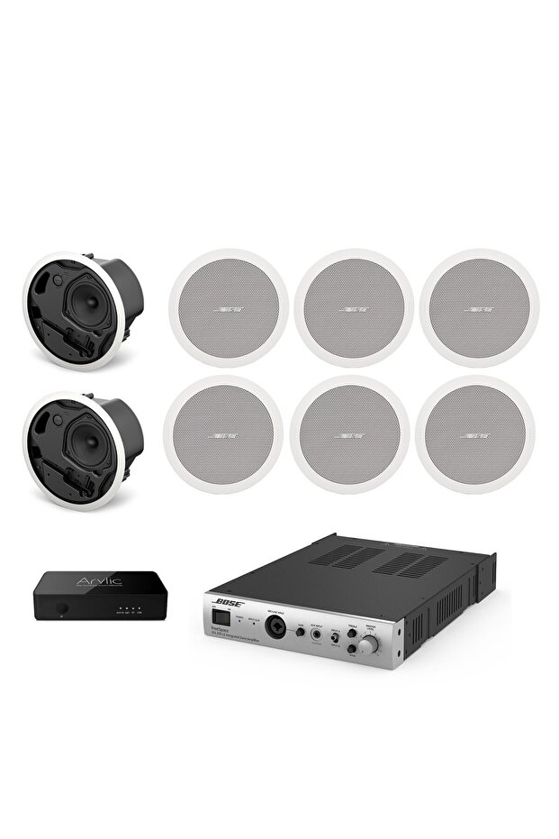 Bose FS2C white ceiling speaker system with Bose IZA250LZ amplifier - 1