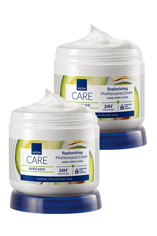 Care Avocado Extract Cream - 400 Ml Set of Two, Multi-Purpose for Dry Skin