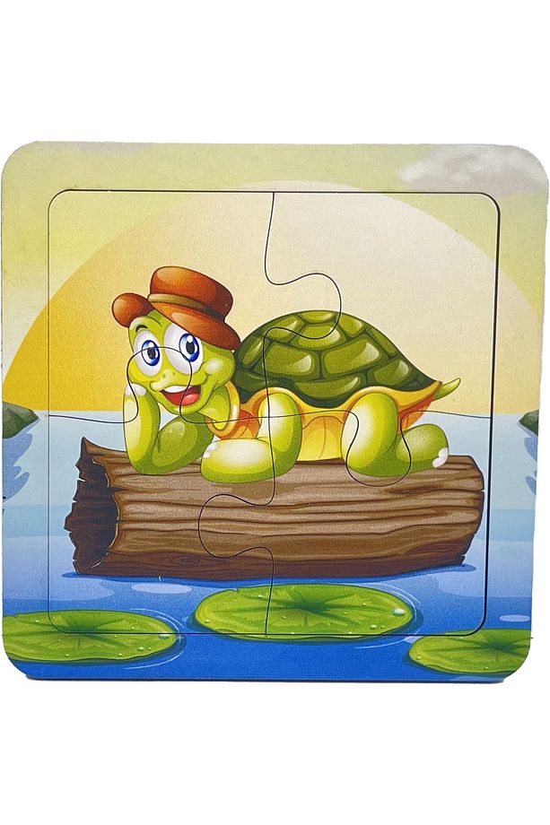 Ahşap 4 Parçalı 3 Set Çocuk Puzzle Set4 - 4