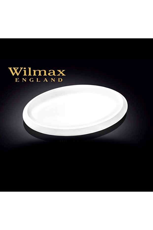 Serving Plate, Porcelain, White, Wilmax Oval Plate, 36*24cm. Sold as a Set of 2.