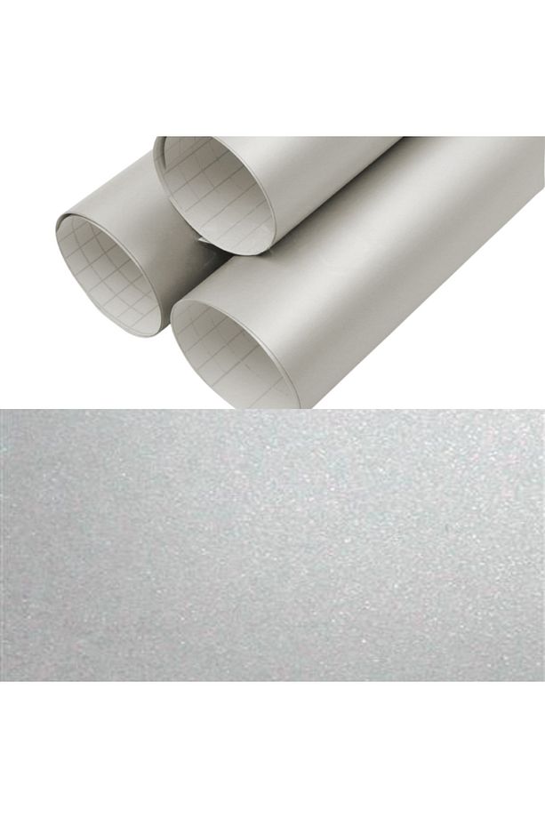 90 Cm x 1 Metre Gümüş Frosted Cam Kumlama, Ofis, Duşakabin ve Balkon Camı Buzlu Kaplama Folyosu - 4