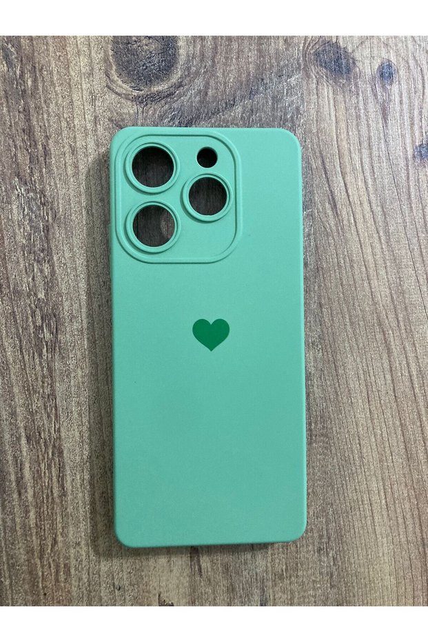 Tecno Spark 20 Pro Heart Printed Inside Velvet Silicone Phone Case Cover