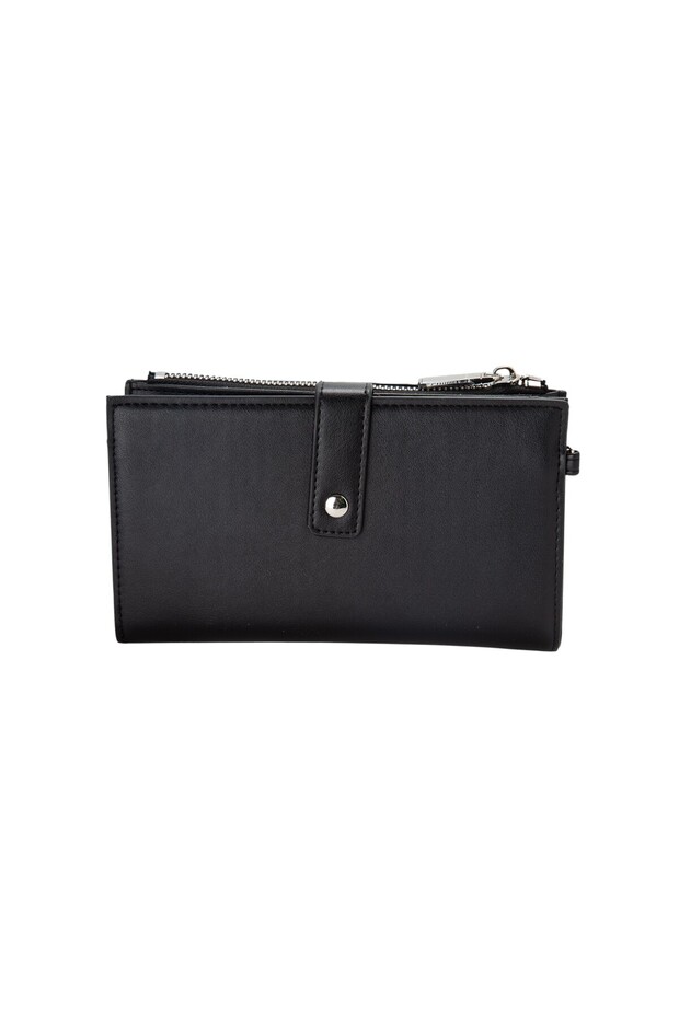 محفظة مزخرفة بحزام أسود - 2