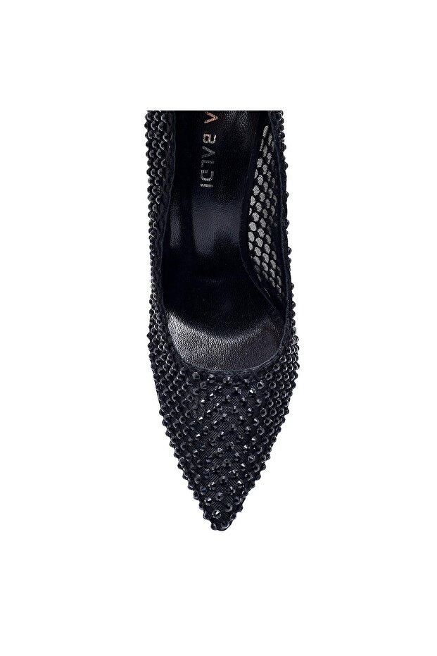 FLAKE SİYAH TEKSTİL Kadın Stiletto & Abiye - 3