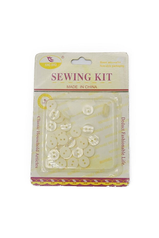 Multi-colored Plastic Button Set - 1