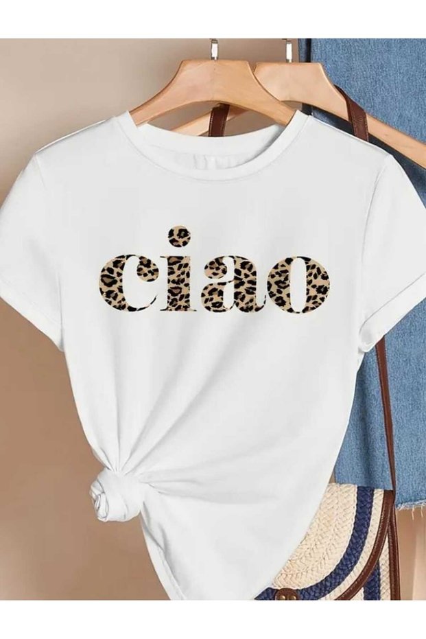 تيشيرت بتصميم مطبوع Ciao للجنسين