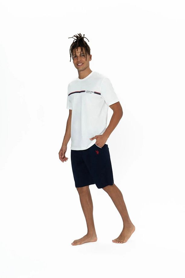 U.S. Polo Assn. Erkek Alt Üst Pijama Şort Takım - 2
