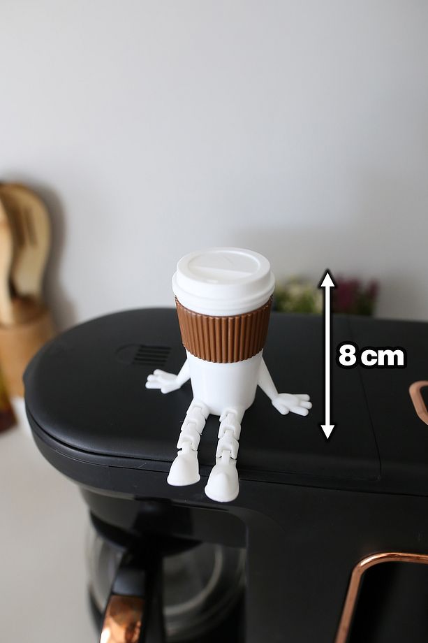 3'lü Sevimli Latte Kahve Köşesi Seti - Ayaklı LatteArt Seti - 4