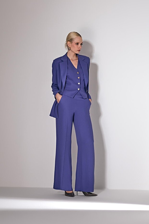 Gold Logo Düğmeli Yelek - 4