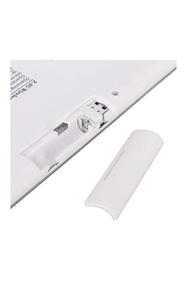 Kablosuz Klavye Mouse Seti Zarif Tasarım Kablosuz Usb Türkçe Q Destekli Tasarım Klavye Mause - 4