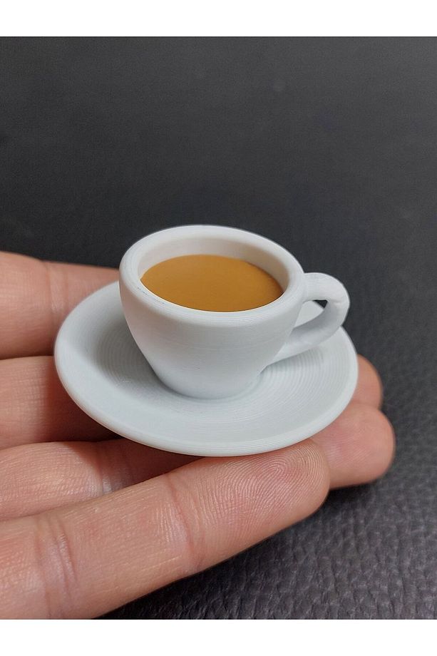Kahve Fincanı Fincan Dekoratif Obje Biblo Kahve Makinesi Süsü - 4