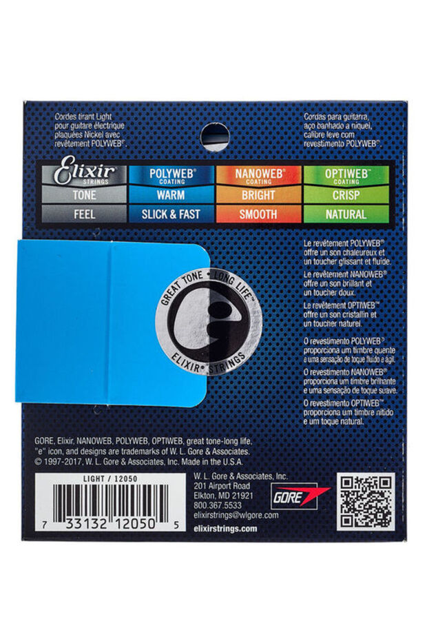 Elixir Polyweb Light Electric Guitar Strings - 2