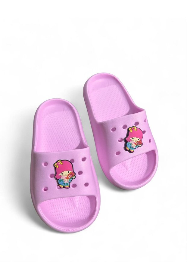 Baby Figured Orthopedic Sole Girls' Slippers Comfortable Stylish Slippers