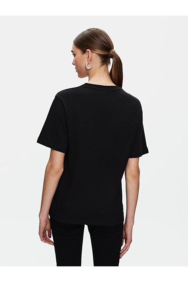 Regular Siyah T-shırt - 3