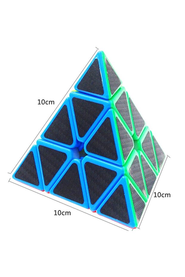 1 Pcs Pyramid Cube Carbon Fiber Cube 1Pcs Vip Pyramid Intelligence Cube Pyramid Speed Cube Triangle Cube - 7