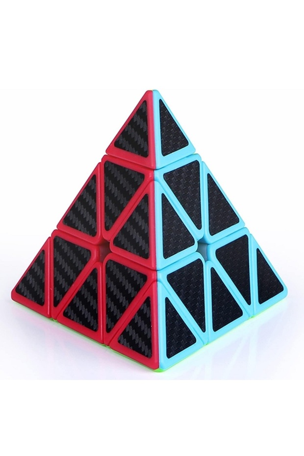 1 Pcs Pyramid Cube Carbon Fiber Cube 1Pcs Vip Pyramid Intelligence Cube Pyramid Speed Cube Triangle Cube - 1