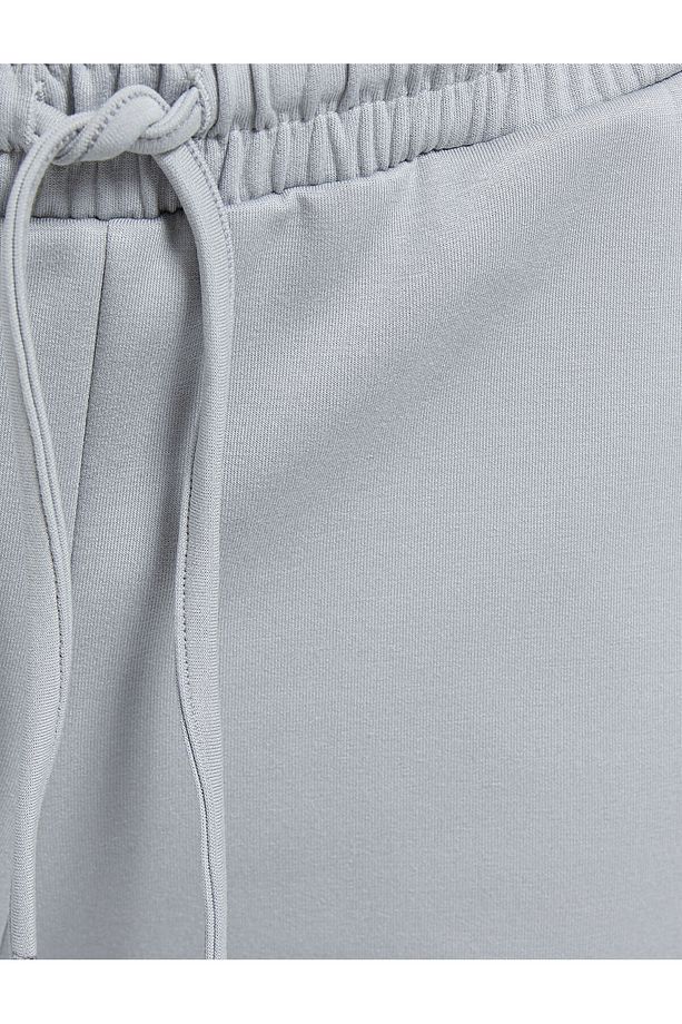 Jogger Spor Eşofman Altı Modal Kumaş Yüksek Bel Cep Detaylı - 6