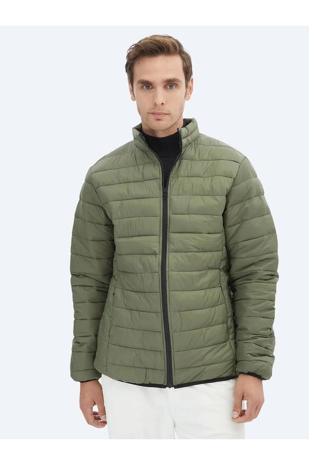 Haki Regular Fit Casual Dokuma Mont - 3