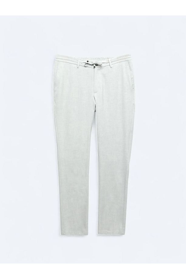 Gri Örme Jogging Fit Casual Pantolon - 5