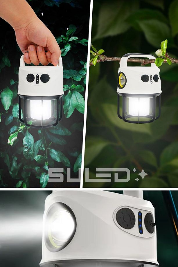 Light Pro2 Işıldak Profesyonel Kamp Lambası ve Fener Şarjlı USB Powerbank Özellikli - 7