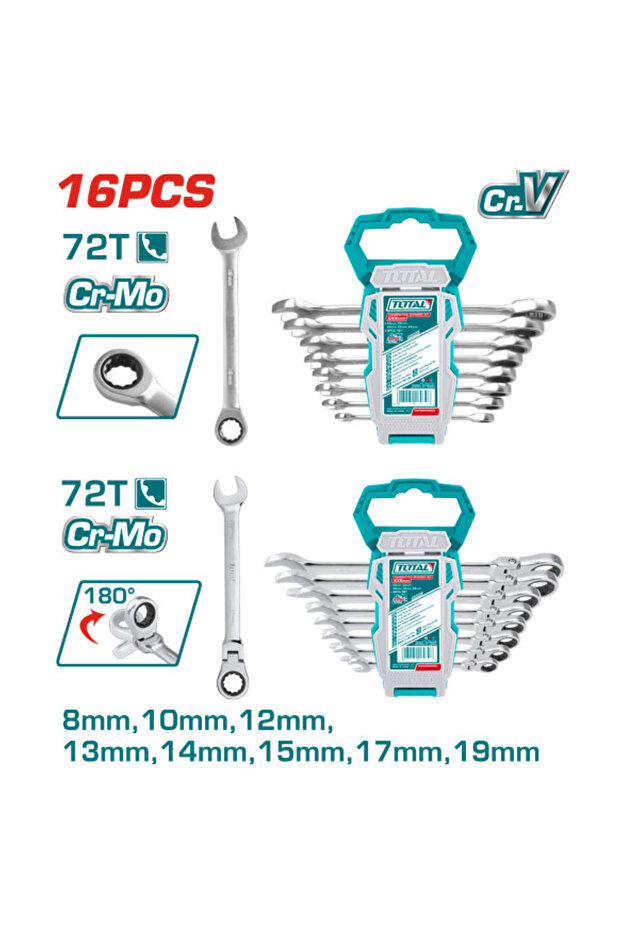 مجموعة طقم مفتاح مشترك اتوماتيك 16pcs/set - 1