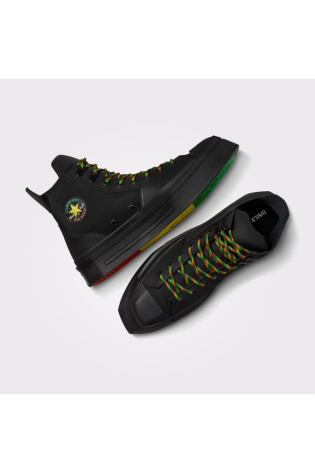 Chuck 70 De Luxe Heel Unisex Siyah Platform Sneaker - 4